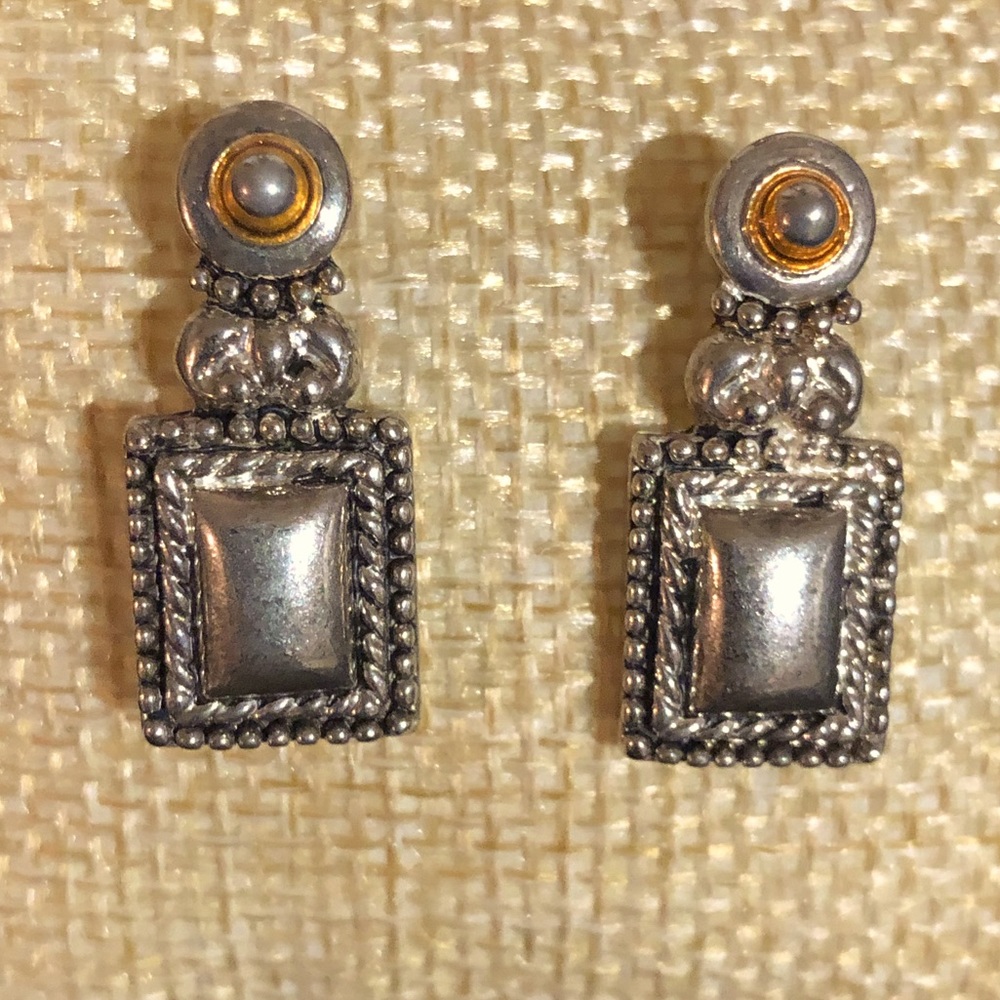 Stunning Silver Plated Post Back Earrings